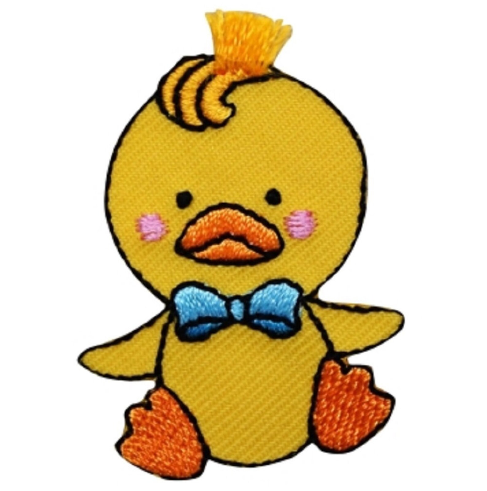 Baby Duck Applique Patch Ducky Bow Tie Duckling 2 Etsy