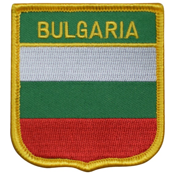 BULGARIA FLAG embroidered iron-on PATCH BULGARIAN NATIONAL EMBLEM applique SOFIA 
