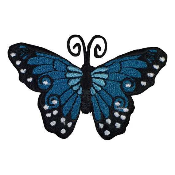Butterfly Applique Patch Antennae 3.5/" Insect Iron on Wings