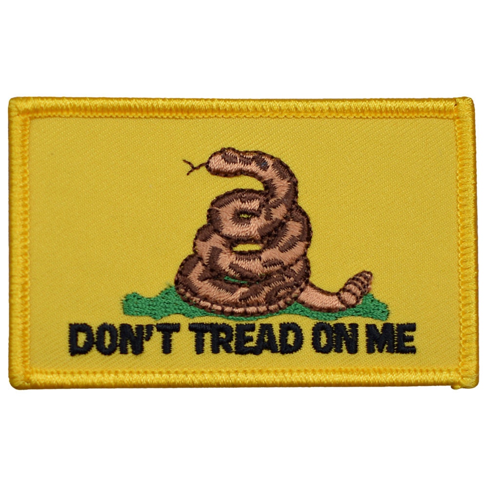 JBCD 2 Pack Gadsden Flag Patch Dont Tread on Me Flags Snake Tactical Patch Pride Flag Patch for Clothes Hat Patch Team Military