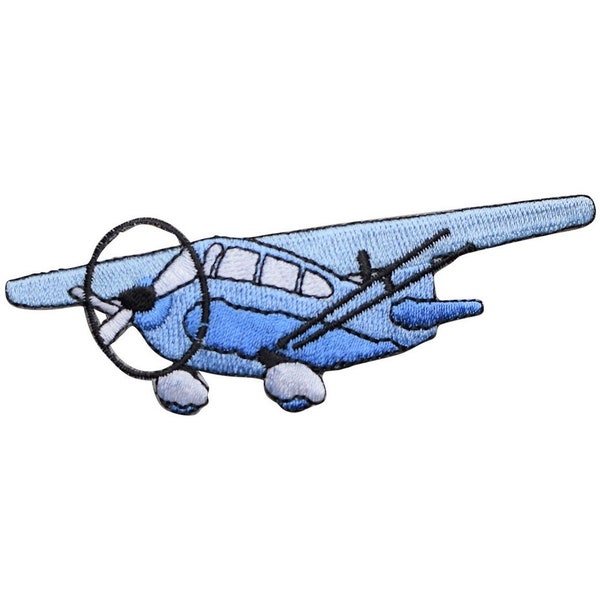 Airplane Applique Patch - Flying, Aircraft, Pilot, Plane Badge 4.25" (Iron On)