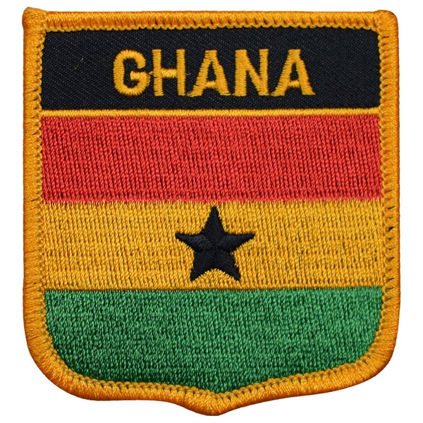 Ghana Patch - Gulf of Guinea, "Warrior King", Ashanti, Kumasi 2.75" (Iron on)