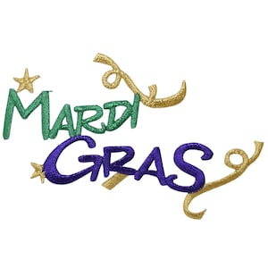Mardi Gras Comedy and Drama Mask Patch Custom Made 