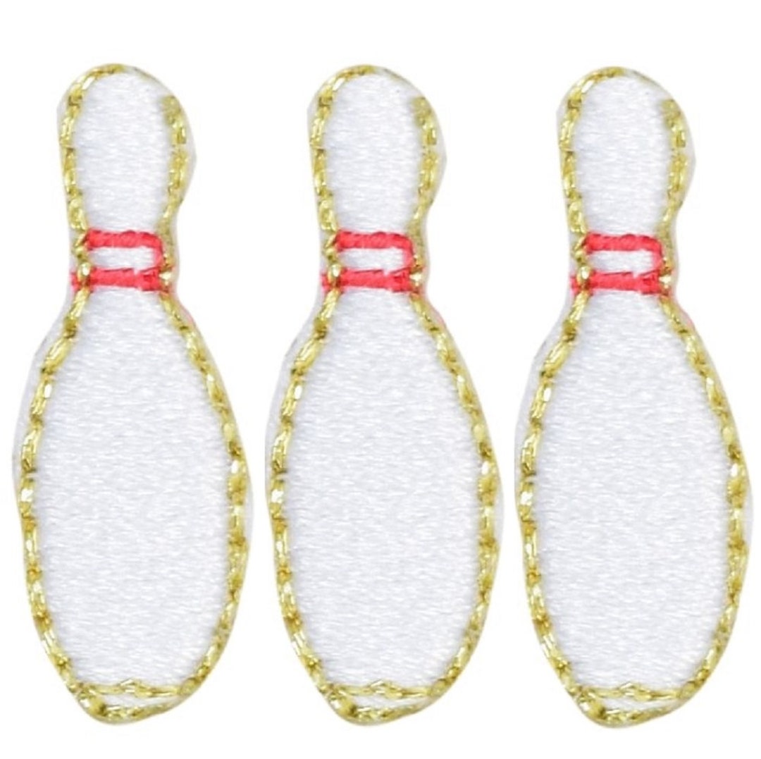 Mini Bowling Pin Applique Patch - Sports League Badge 1" (3-pack, Iron On) - Etsy