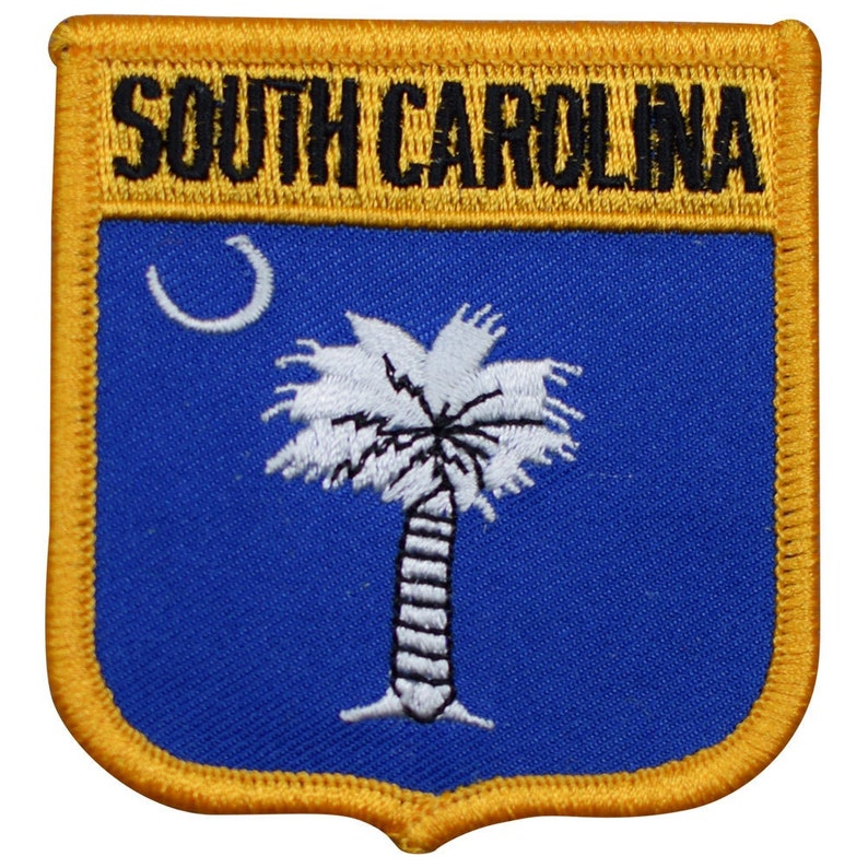 South Carolina Patch Savannah River, Charleston, Columbia 2.75 Iron on zdjęcie 1