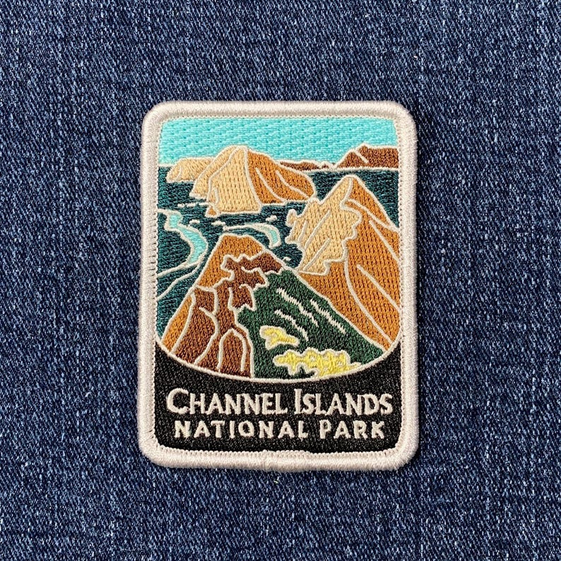 Parche del Parque Nacional de las Islas del Canal - Insignia bordada de California de 2-7/8" (para planchar) imagen 1