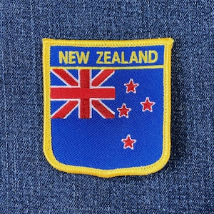 Écusson néo-zélandais - Badge brodé drapeau 2,75 pouces (repassage)