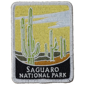 Saguaro National Park Patch - Cactus Southwest Desert Arizona Badge 3&quot; (Iron on)