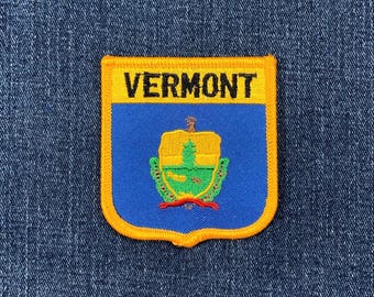 Patch Vermont Ricamata Da Stirare - 2.75'' New England Montpelier Burlington