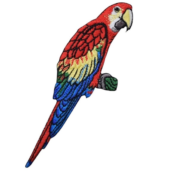 Parrot Applique Patch Macaw, Bird, Animal Badge 4