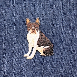 Bull Terrier Applique Patch - Embroidered Bully Breed Puppy Dog Animal Badge 2.5" (Iron On)