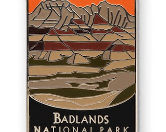 Badlands National Park Pin - South Dakota Souvenir, Official Traveler Series