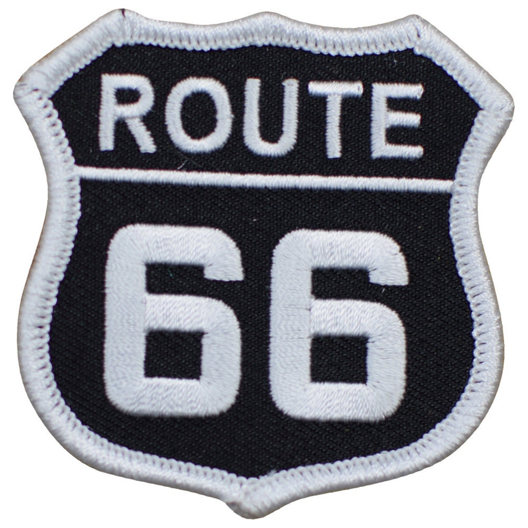 Route 66 Patch White/black Highway Sign Rt. 66 Badge - Etsy