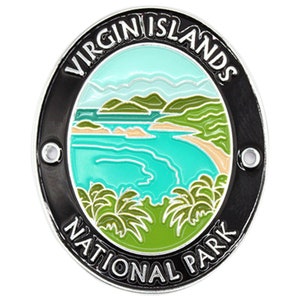 Virgin Islands National Park Walking Stick Medallion - Caribbean Hiking Collectors Badge