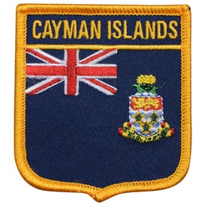 Cayman Islands Patch - Caribbean, Grand Cayman, George Town 2.75&quot; (Iron on)