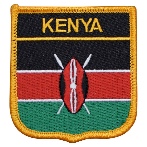 Kenya Patch - Africa, Nairobi, Mombosa, Kisumu City, 2.75" (Iron on)