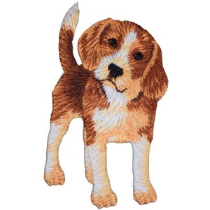 Beagle Applique Patch - Dog Puppy Canine Pet Animal Badge 2.5&quot; (Iron on)