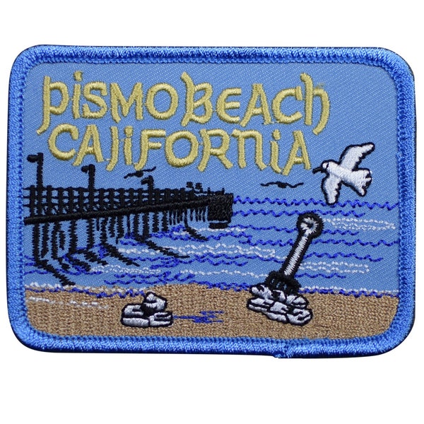 Pismo Beach Patch - California Central Coast SLO Badge 3-7/16" (Iron on)