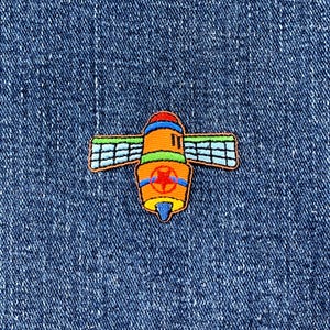 Satellite Applique Patch - Embroidered Space Badge 1.75" (Iron On)