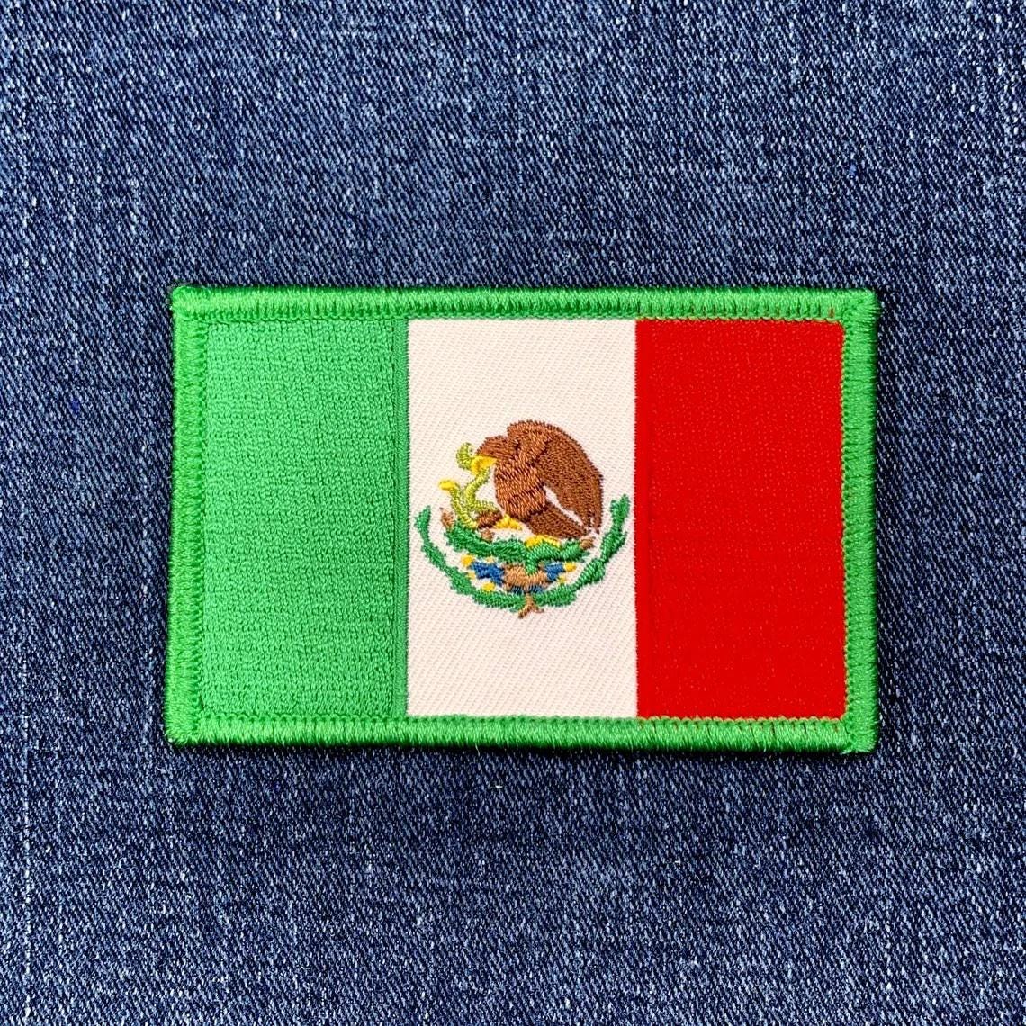 Patch/écusson Brodé Drapeau Du Mexique - Souvenir Voyage, Pour Sac à Dos, Neuf