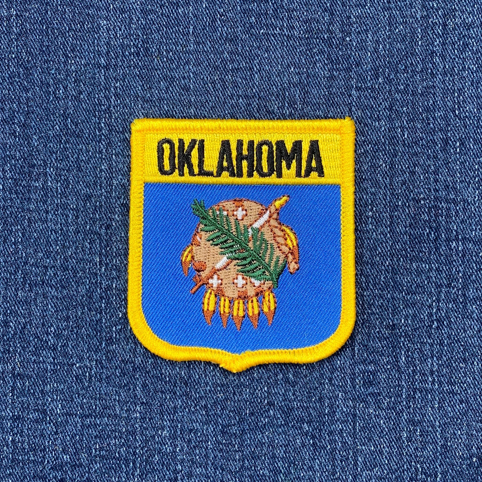 Oklahoma Sooners Vintage Embroidered Iron-On Patch – 3x3 Inches For Hats & Jackets