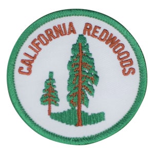 Medium California Redwoods Patch - Sequoias CA Nature Tree Badge 2.5" (Iron on)