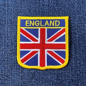 England Patch - Embroidered UK United Kingdom Great Britain Union Jack Badge 2.75"