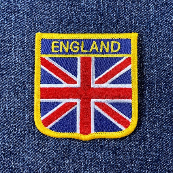 England Patch - Embroidered UK United Kingdom Great Britain Union Jack Badge 2.75"