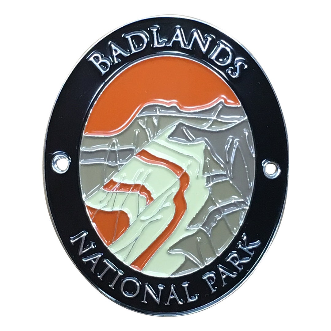 Badlands National Park Walking Stick Medallion South Dakota Etsy
