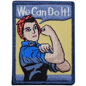 Rosie the Riveter Patch - We Can Do It, WW2, World War 2 3" (Iron on)