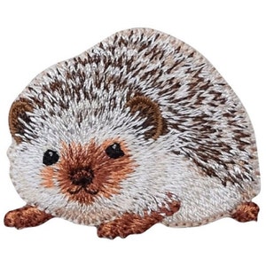 Hedgehog Applique Patch - Animal, Pet Badge 1-3/4" (Iron on)