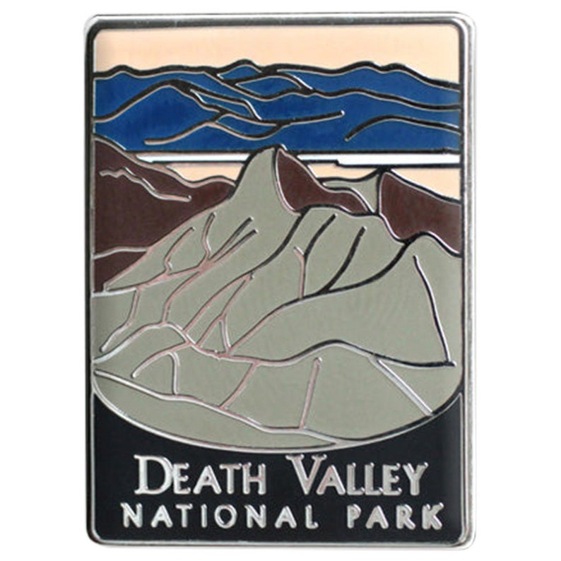 Death Valley National Park Emaljnål - Kalifornien Vandringskryssa Resesouvenir bild 2