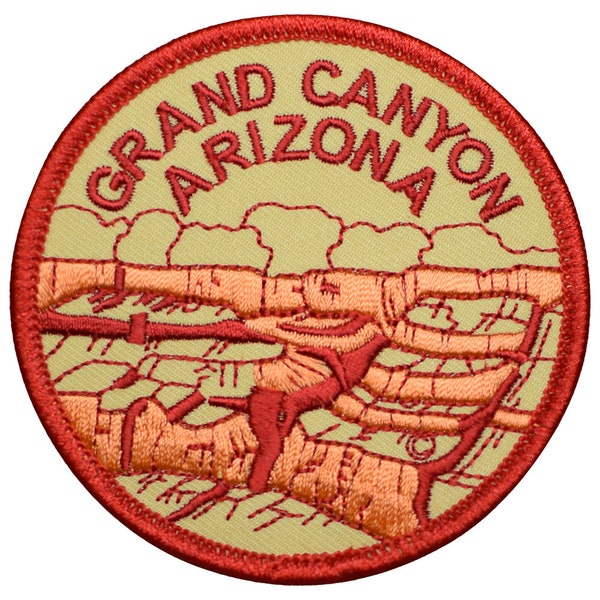 Grand Canyon National Park Patch - Colorado River, Arizona Badge 3" (Iron on)