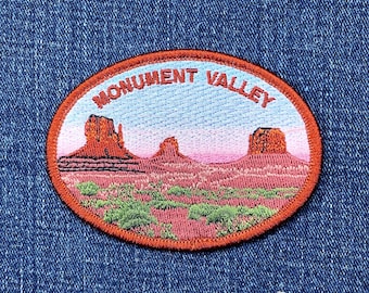 Monument Valley Patch - Embroidered National Park Badge 3.5" (Iron On)
