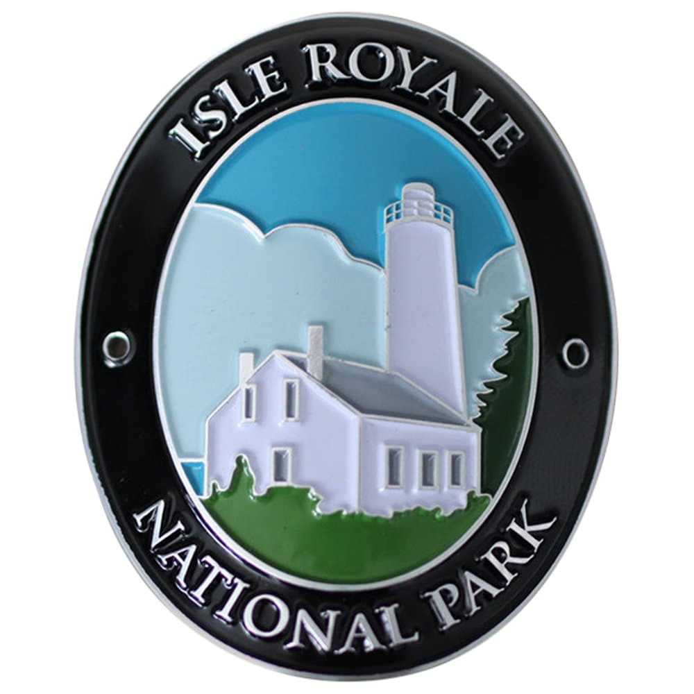 Isle Royale National Park Walking Stick Medallion - Michigan Hiking Collectors Badge