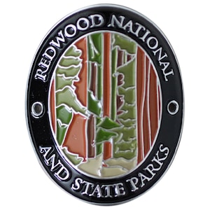 Redwood National Park Walking Stick Medallion - California Hiking Collectors Badge
