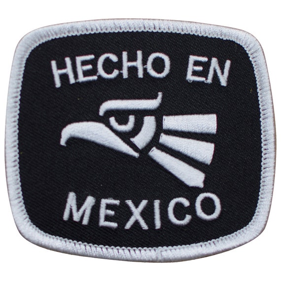 Hecho En Mexico Patch made in Mexico Eagle Badge 3-1/8 iron On 