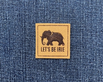 LET'S BE IRIE™ Patch - Elephant Logo Reggae Badge 1.5" (Sew On)