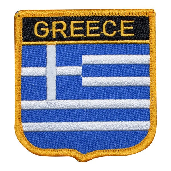 Greece Patch - Hellenic Republic, Hellas, Athens, Thessaloniki 2.75" (Iron on)