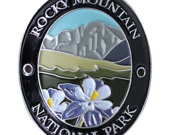 Rocky Mountain National Park Walking Stick Medallion - Colorado, Traveler Series