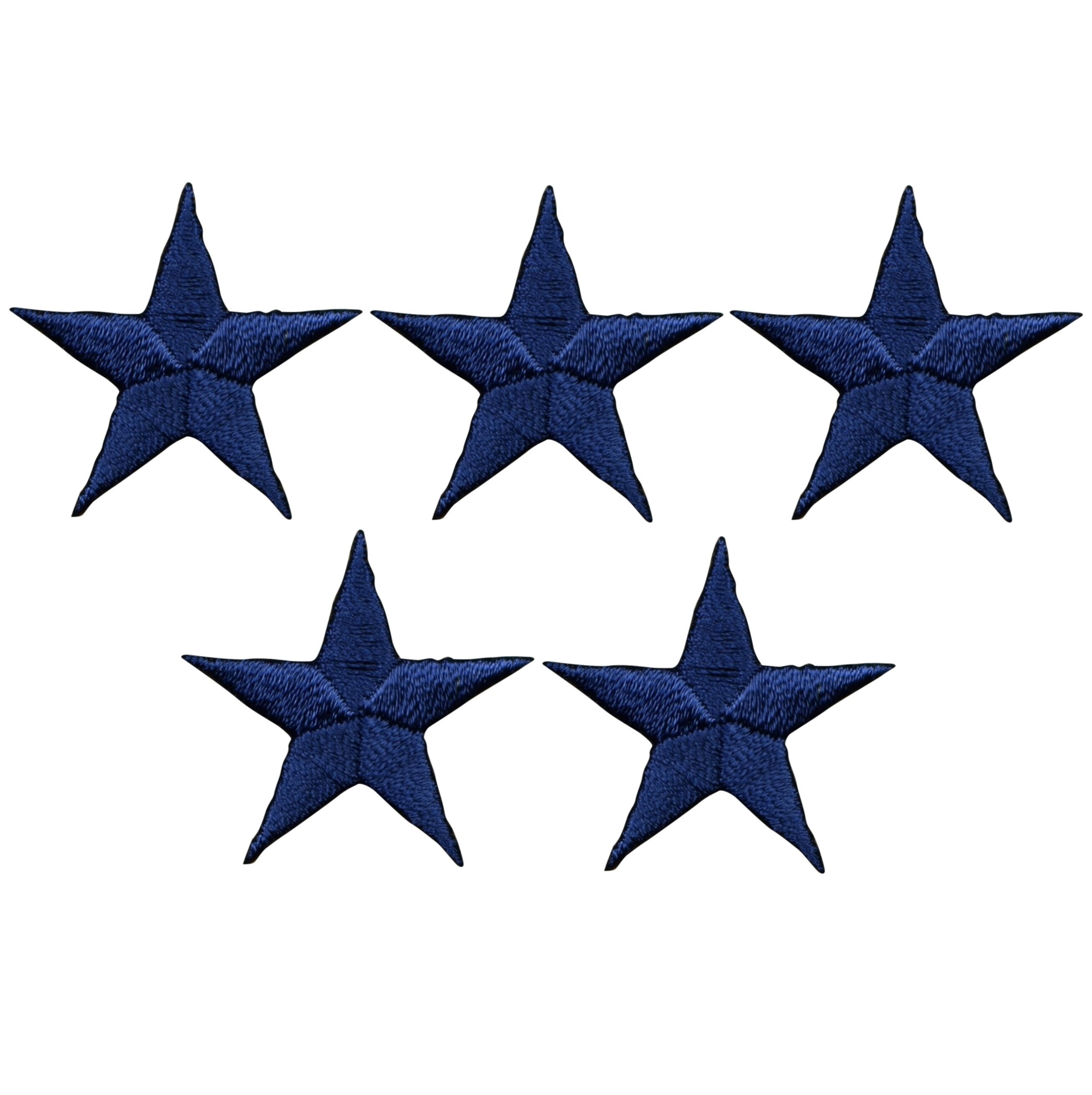 ★RONRON★ STAR PATCH MIXED APPLIQUE BALL CAP NAVY STAR PATCH MIXED APPLIQUE BALL CAP NAVY - RONRON 론론