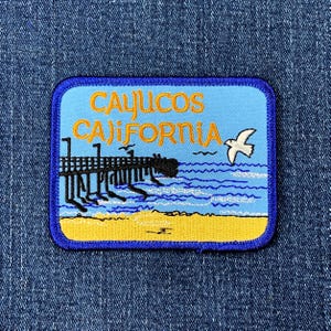 Cayucos Patch - Embroidered San Luis Obispo California Badge 3.5" (Iron On)