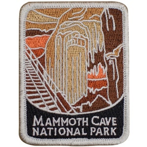 Mammoth Cave National Park Patch - Caverns, Brownsville, Kentucky 3" (Iron on)