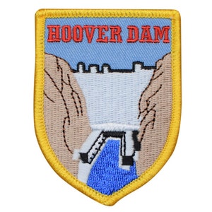 Hoover Dam Patch - Nevada, Las Vegas, NV Hydroelectric Badge 2-7/8" (Iron on)