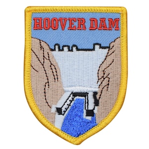 Hoover Dam Patch - Nevada, Las Vegas, NV Hydroelectric Badge 2-7/8&quot; (Iron on)