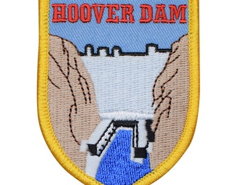 Hoover Dam Patch - Nevada, Las Vegas, NV Hydroelectric Badge 2-7/8" (Iron on)