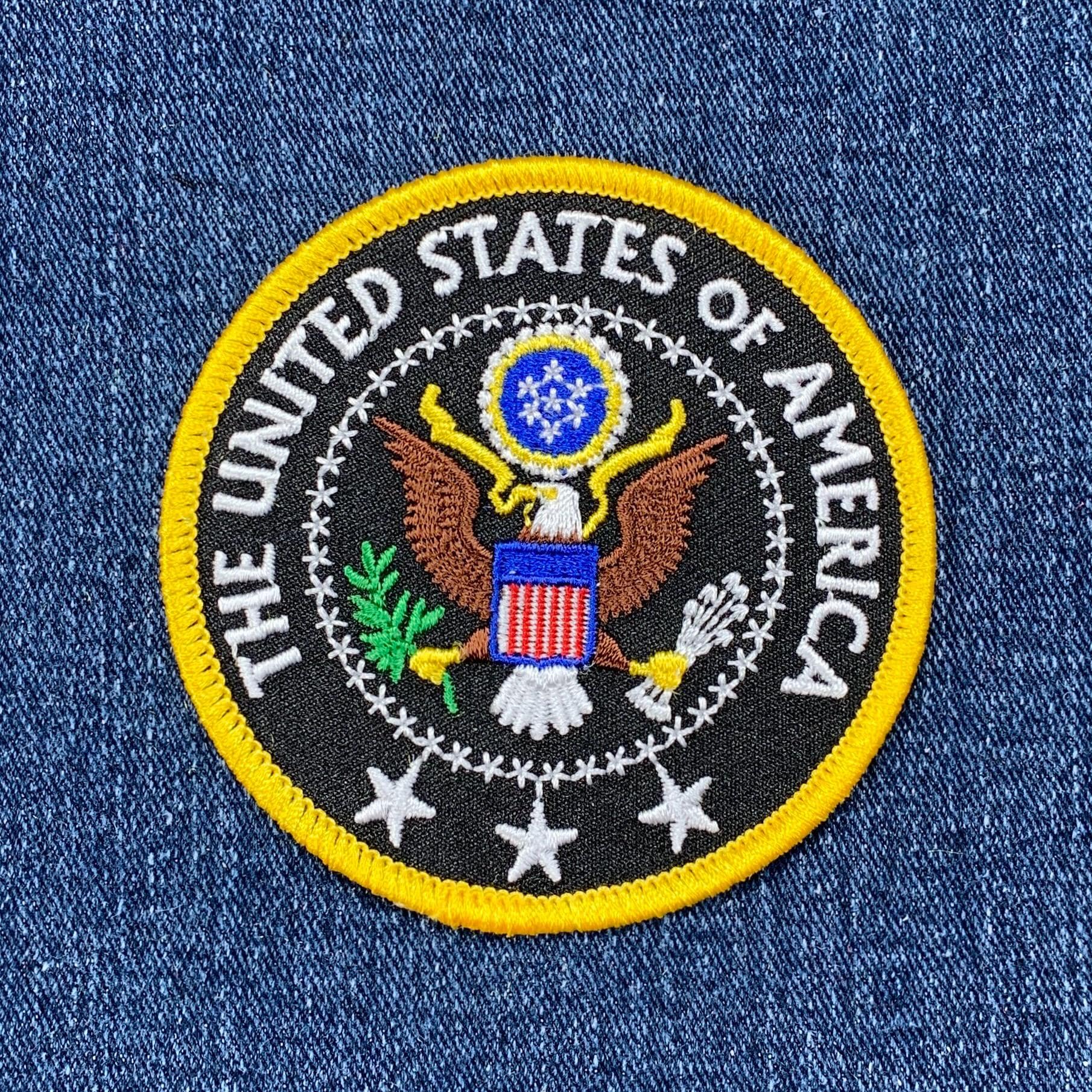 3x5 US President Seal Double Sided Poly Nylon Sleeve W/ Gold