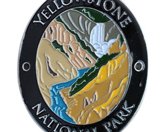 Yellowstone National Park Walking Stick Medallion - Wyoming, Traveler Series