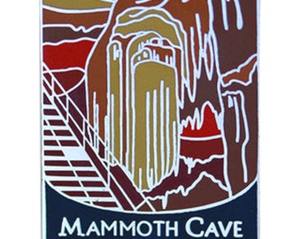 Mammoth Cave National Park Enamel Lapel Pin - Kentucky Hiking Gift Travel Souvenir