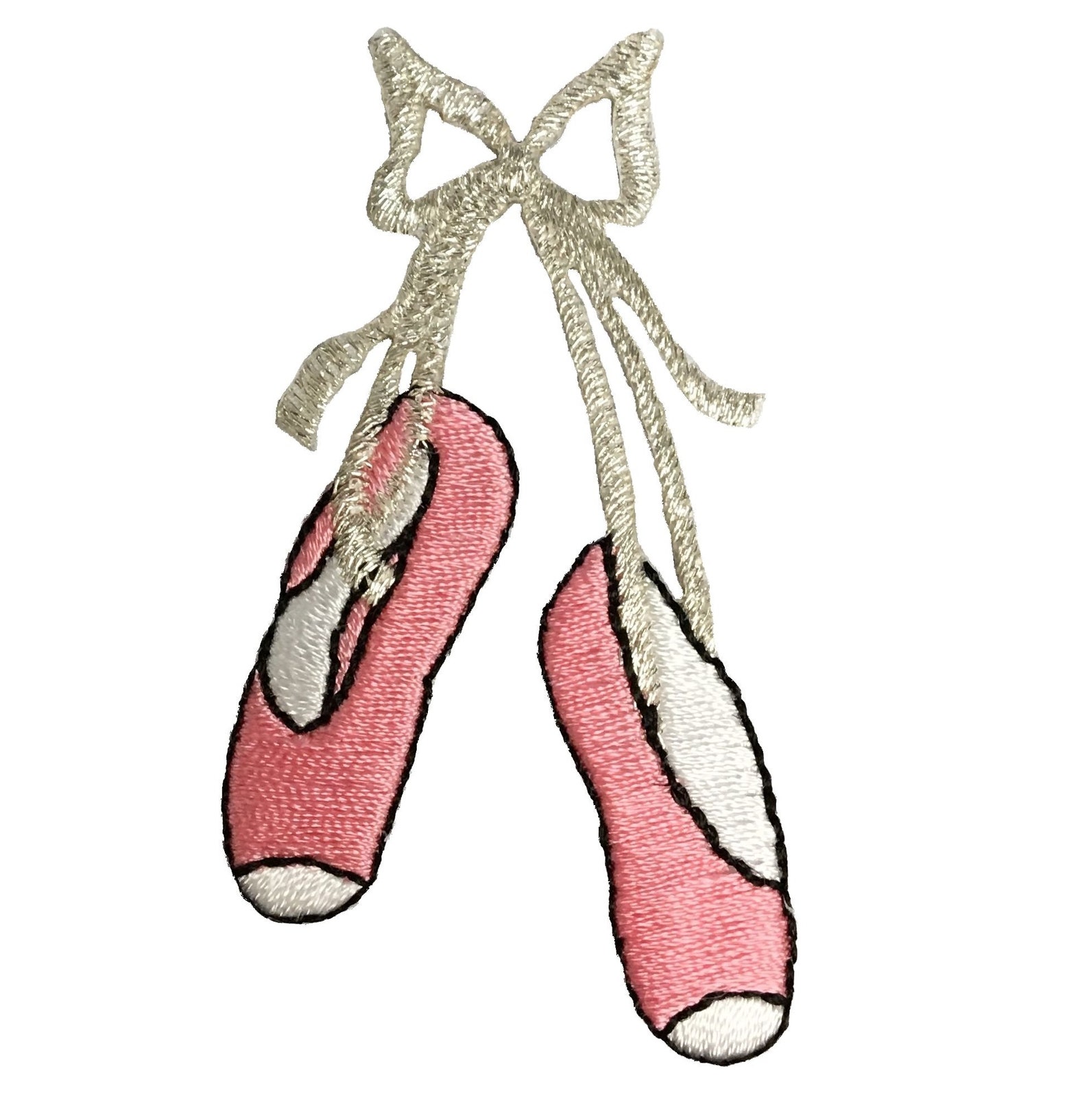 Ballerina Applique Patch – Embroidered Iron-On Ballet Dancer Badge, 2-7/8", By Patch Parlor